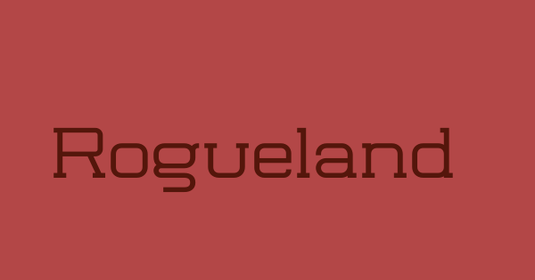 Rogueland Slab font thumb
